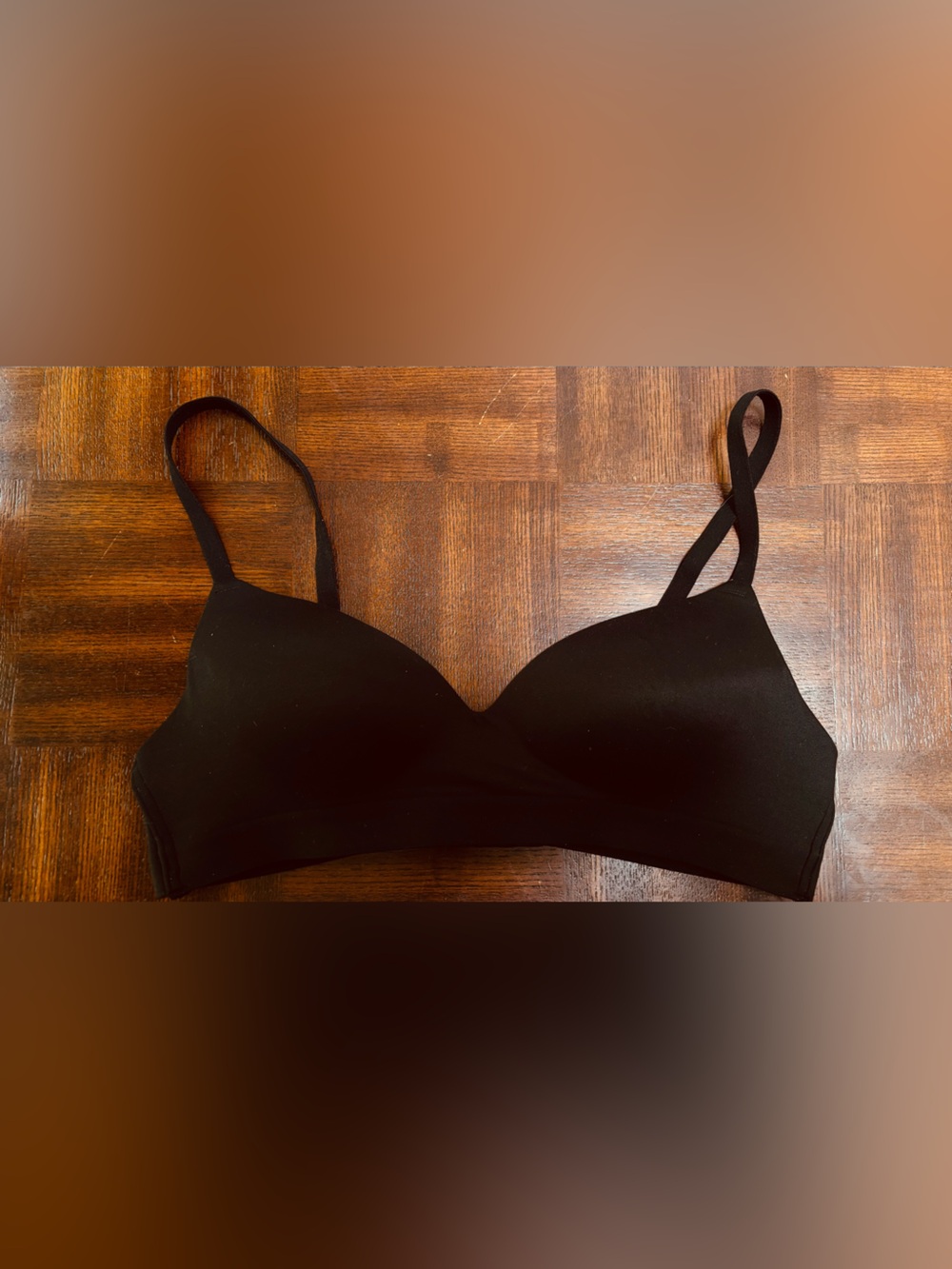 Soma Enbliss Black Smooth T-Shirt Wireless Bra 36A